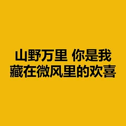 山野万里 你是我藏在微风里的欢喜 (Across vast mountains and fields, you are my hidden joy in the breeze)