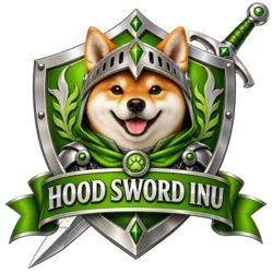 Hood Sword Inu (HOODINU) logo